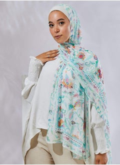 Tie Shop - Indian Batik Scarf - AirForceBlue For Women