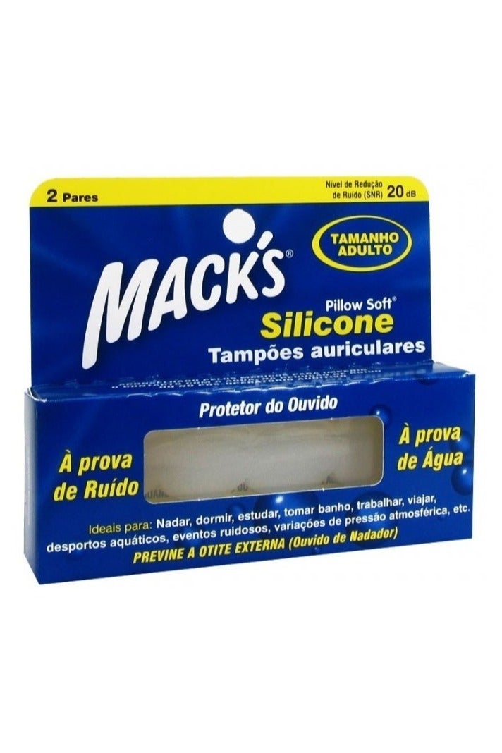 Mack's Silicone Earplugs for Adult 2pairs - Image 1