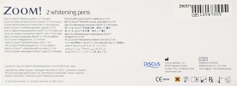 Zoom Whitening Pens - 2 Pack Teeth Bleaching Gel for Easy Touch-Ups - Image 2