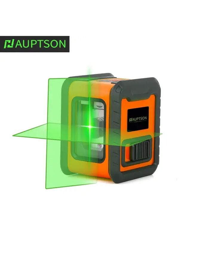 AUPTSON ذاتية التسوية 2 خط ليزر مستوى أخضر صليب مدمجة سطوع قابل للتعديل لتعليق الصور مجموعة برتقالية للسباكة المنزلية - Image 1