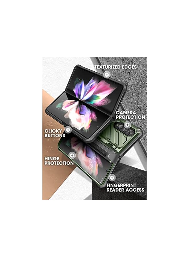 SupCase Unicorn Beetle Pro Series Case for Samsung Galaxy Z Fold 3 5G (2021), Full-Body Dual Layer Rugged Case with Built-in Screen Protector & Kickstand & S Pen Slot (Guldan) - Image 5