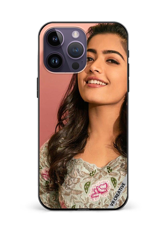 VR CREATIVE Protective Case Cover For Apple iPhone 15 Pro Max Bollywood Actress Rashmika Mandanna Design Multicolour - Image 1