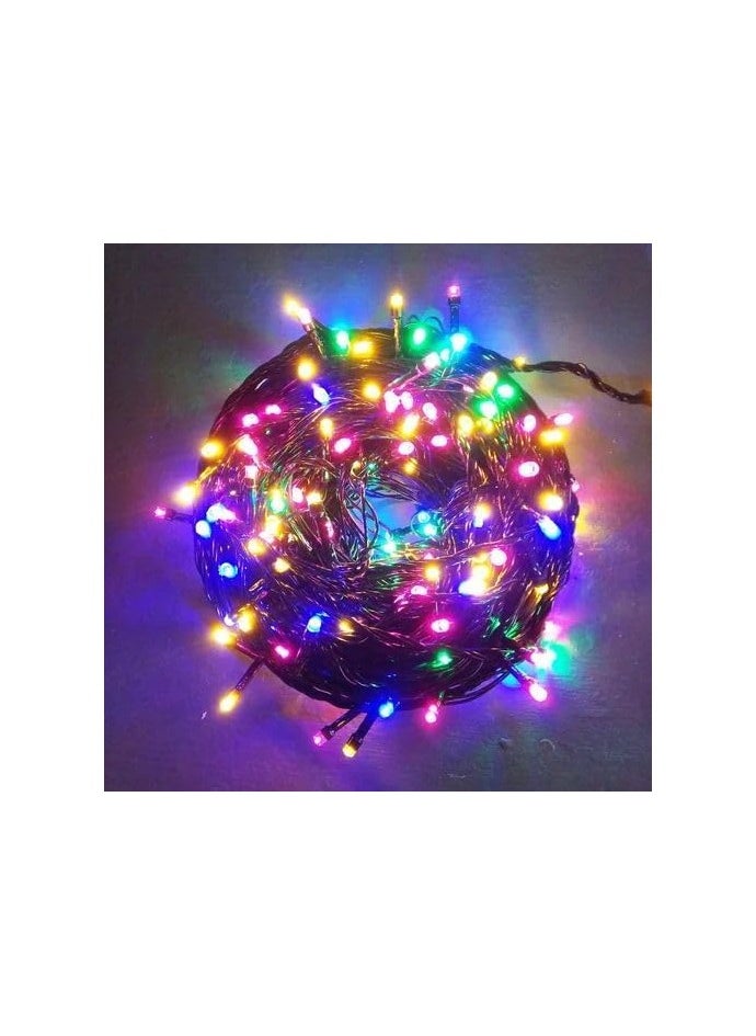 JIHAM 200 LED String Lights for Indoor and Outdoor Use Colored Festive Lights Plug in Twinkle Lights for Trees Room Bedroom Wedding Birthday Eid Diwali Decorations Multicolor  - Image 4