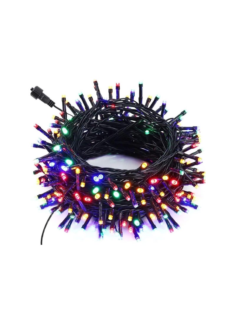 JIHAM 200 LED String Lights for Indoor and Outdoor Use Colored Festive Lights Plug in Twinkle Lights for Trees Room Bedroom Wedding Birthday Eid Diwali Decorations Multicolor  - Image 1