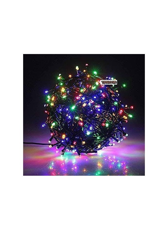JIHAM 200 LED String Lights for Indoor and Outdoor Use Colored Festive Lights Plug in Twinkle Lights for Trees Room Bedroom Wedding Birthday Eid Diwali Decorations Multicolor  - Image 5