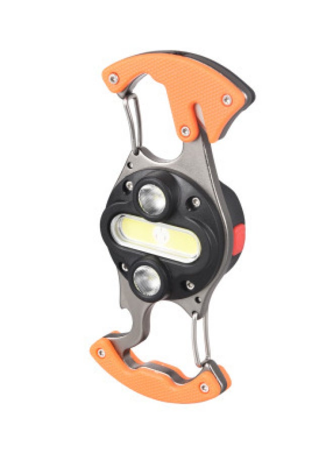 Loquat USB Outdoor Multifunctional Portable COB Mini Portable Work Light Keychain Light Car Repair Light-Color:W5146 (iron Box) - Image 1