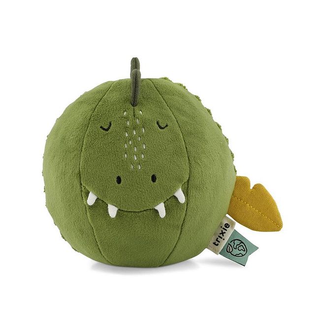 Trixie Mr. Dino Sound Ball, Soft, Interacting, Safe, 3 Years+, Yellow - 8 Inches