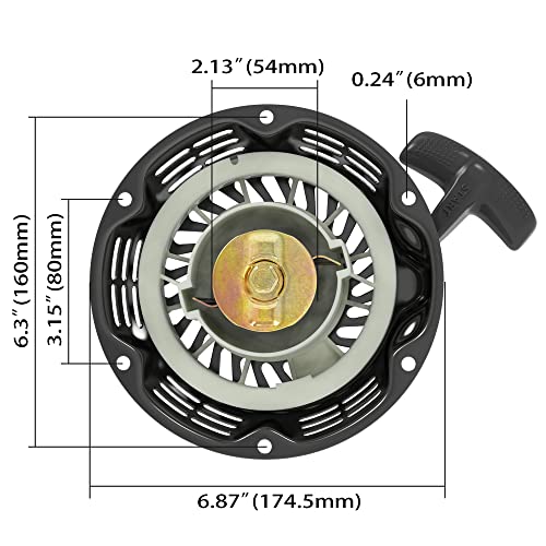 MTATCN Pull Start Recoil Starter Repalcement for Predator 212cc 196cc 6.5HP 7HP OHV Engine BT200X CT200U Go Kart Pit Bike Generator Lawnmower - Image 2