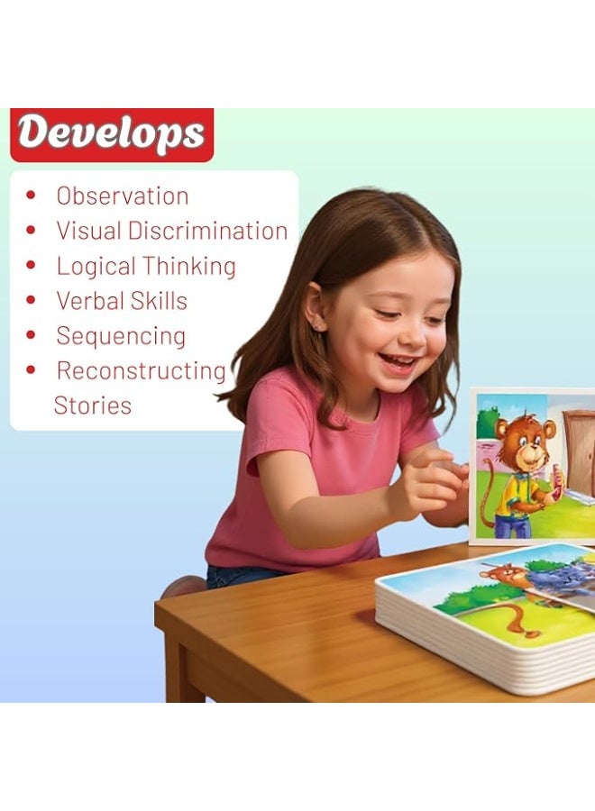 كرييتفز Creative's What's Next -1| A Memory Game to Develop Logical Thinking & Story Telling | Sequence Cards| Pre-School Games | Learning & Educational | What's Next Series for Ages 4 & Up - Image 3