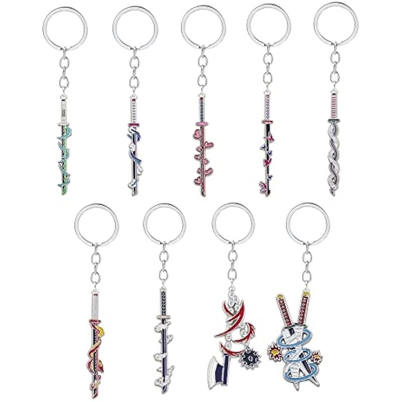 SONGCHANGJEWELRY Kimetsu No Yaiba: Demon Slayer Sword Keychain - Nichirin Sword Keychain - Gifts for Men Fans - Image 3