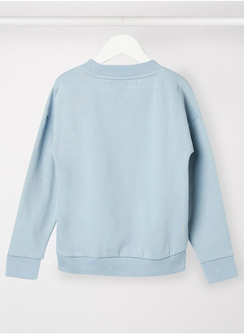 NAME IT Kids Organic Sequin Sweatshirt