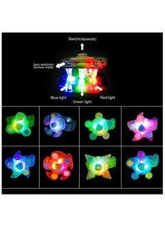 Bebiland 25 Pack LED Light up Fidget Spinner Bracelets Party Favors for Kids 4-8 8-12, Glow in the Dark Party Supplies, Birthday Gifts, Treasure Box Toys for Classroom, Carnival Prizes (Multicolour)  - Image 4
