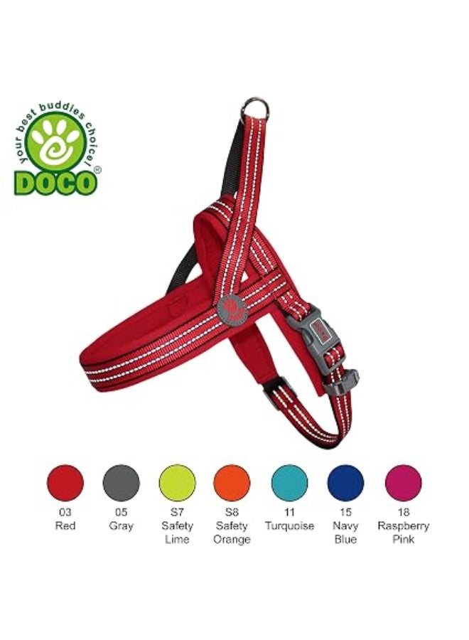 Doco Vario Neoprene Harness Reflective (DCV201)Color: Grey, Sizes: XL - Image 2