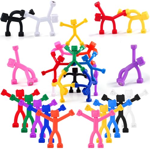 YOTNUS 24 PCS Magnetic Travel Toys for Kids Creative Portable and Educational MagneticPeopleMagnetMen Cute Robot Funny Magnets Small Fidget Toys for Classroom Prizes Easter Egg Stuffers Office - Image 1