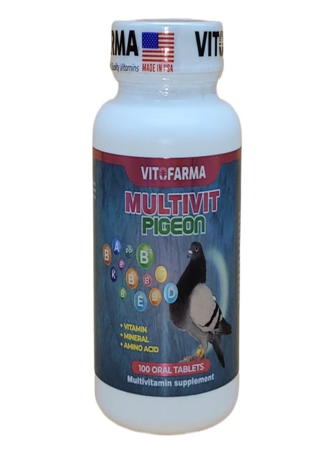 VITOFARMA MULTIVIT Pigeon para palomas 100 Tabs Vitamins Minerals Aminoacids for Racing Pigeons Show Pigeons Rollers Supplement for Birds - Image 5