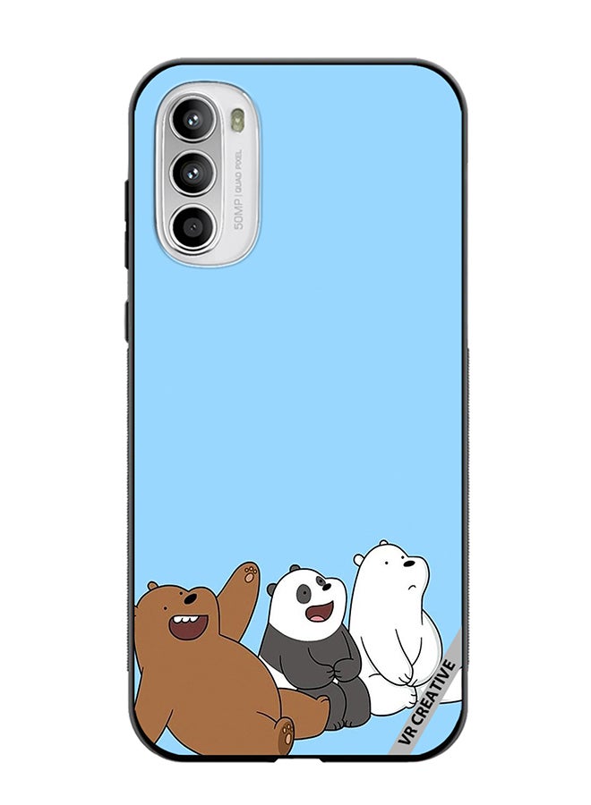 VR CREATIVE Protective Case Cover For Motorola Moto G82 3 Cute Teddy Design Multicolour - Image 1