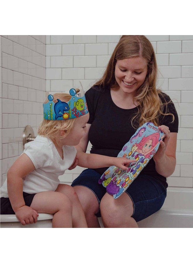 Putska Potty Training Reward Chart - Potty Training Chart with 35 Reusable Stickers, Crown, and Instructional Stickers - Mermaid - Image 3