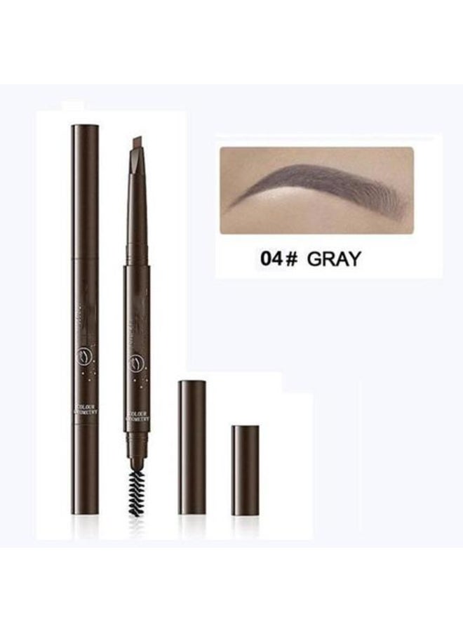Generic 5 Colors Eyebrow Cosmetics Pencil Waterproof Double-headed Eyebrow Tattoo Natural Long Lasting Makeup Paint Eyebrow Pencil