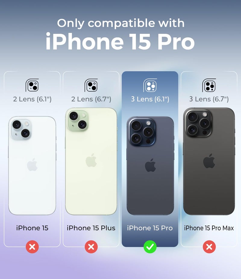 AOTESIER Magnetic for iPhone 15 Pro Case, Upgraded Full Camera Protection | Food Grade Silicone | MagSafe Compatible | Shockproof Protective Phone Case with Anti-Scratch Lining, Emerald Green - Image 2
