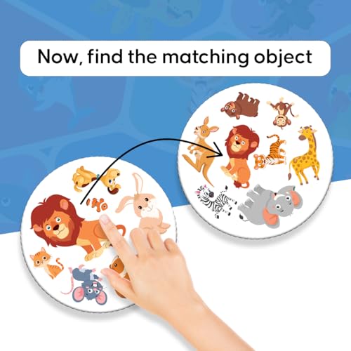 GiniMini Animal Frenzy – 57 Animal-Themed Educational Cards for Kids 3+ | Vocabulary & Matching Skill Builder | Fast Observation Game for Toddlers | Family & Travel-Friendly Learning Toy - Image 4