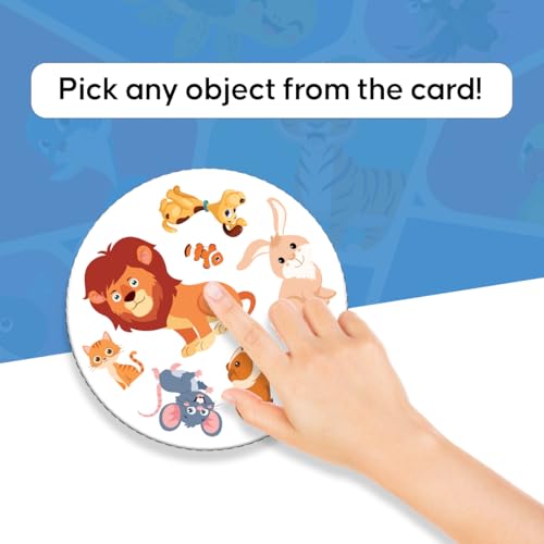 GiniMini Animal Frenzy – 57 Animal-Themed Educational Cards for Kids 3+ | Vocabulary & Matching Skill Builder | Fast Observation Game for Toddlers | Family & Travel-Friendly Learning Toy - Image 3