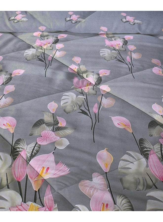 VAS COLLECTIONS® All Weather Microfiber Comforter/Duvet/AC Quilt/Blanket - Reversible with Siliconised Filling - 200 GSM |Single - 230x152 cms (Aqua & Green) - Image 2