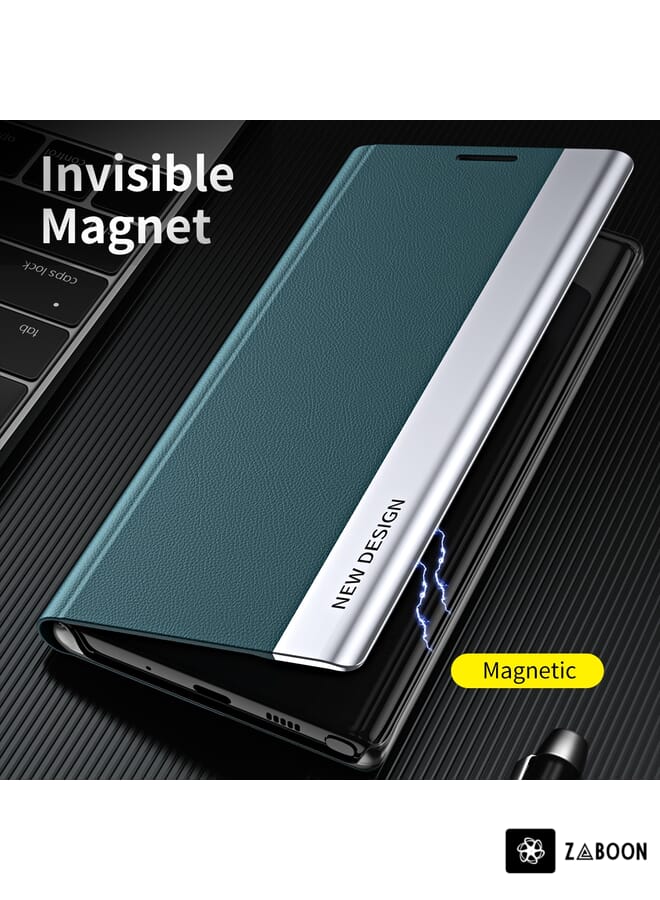 Zaboon Protective Case For Motorola Moto G52j 5G Magnetic Buckle Retro Crazy Horse Leather - Image 5