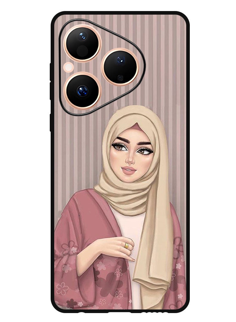 Theodor Case Compatible with Huawei Pura 80 6.6 Inch Protection Shockproof Bumper Cover Hijab Girl 1 - Image 1