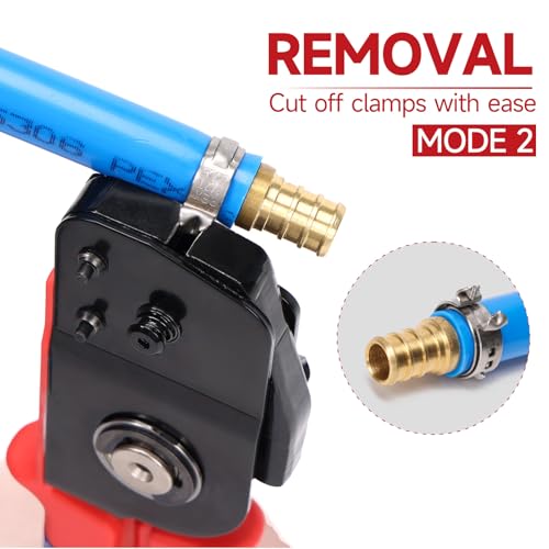 iCrimp ICP-BJ03 PEX Clamp Tool for Cinch and Removal of 3/8-in, 1/2-in, 3/4-in and 1-in PEX Clamp Rings, One-handed PEX Crimping Tool - Image 4