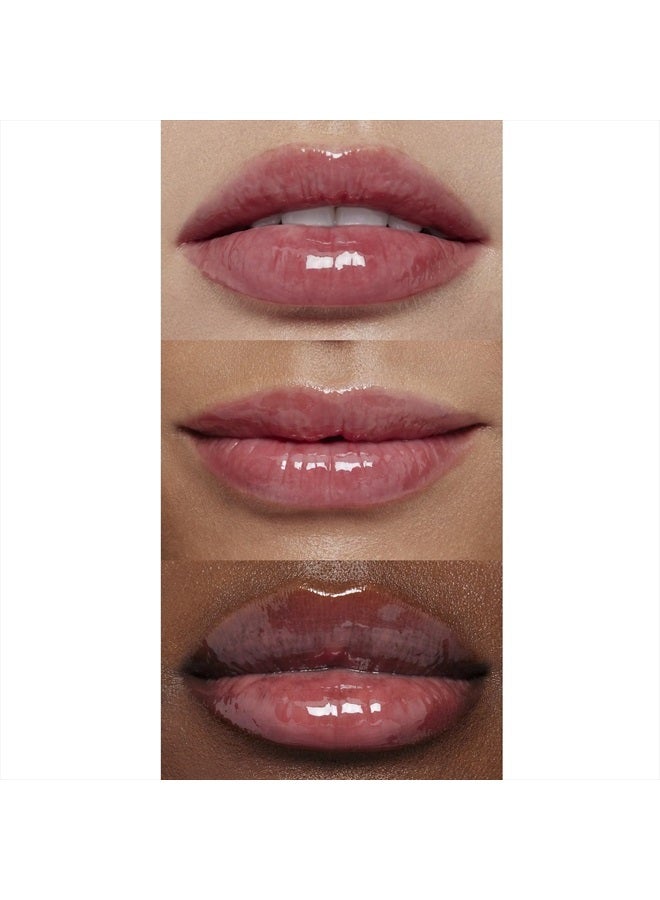 elf زيت شفاه متألق، زيت شفاه ملون مغذي لإنهاء لامع، مدعوم بزيت الجوجوبا، نباتي وخالي من القسوة، روز إنفي - Image 5