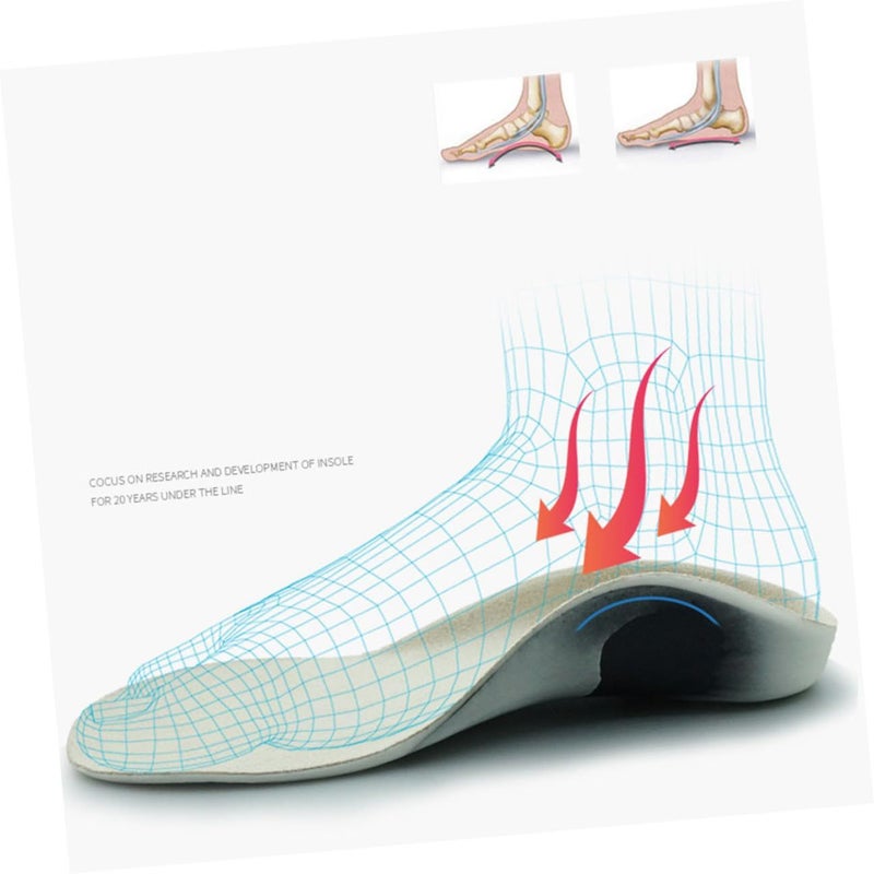 Orthotic Insoles Size 24-25 Breathable Arch Support Inserts for Kids Foot Correction Walking - Image 5