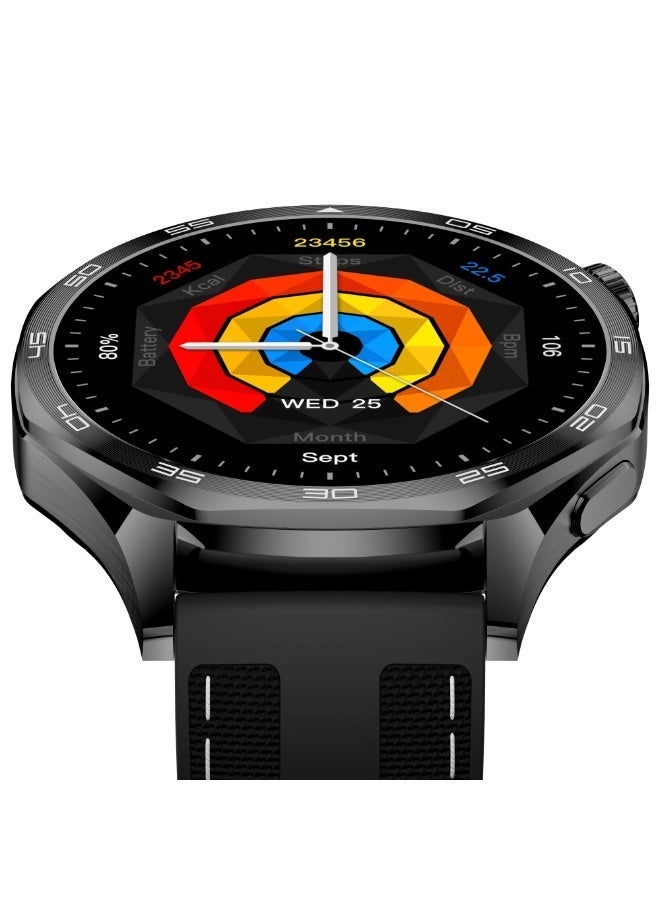 Aurafit Smartwatch Aurafit NEXA4 AM29 -MEN WATCH AMOLED Display - Built-in GPS - Bluetooth Calls - Strong Battery  - Black Color - Image 3