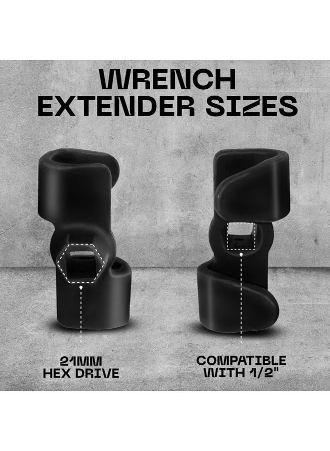 Silginnes Universal Wrench Extender Tool Bar Adaptor for Garages, Repair Shops, DIY, Automotive - Extends Wrenches for Stubborn Nuts & Bolts - Black - Image 3