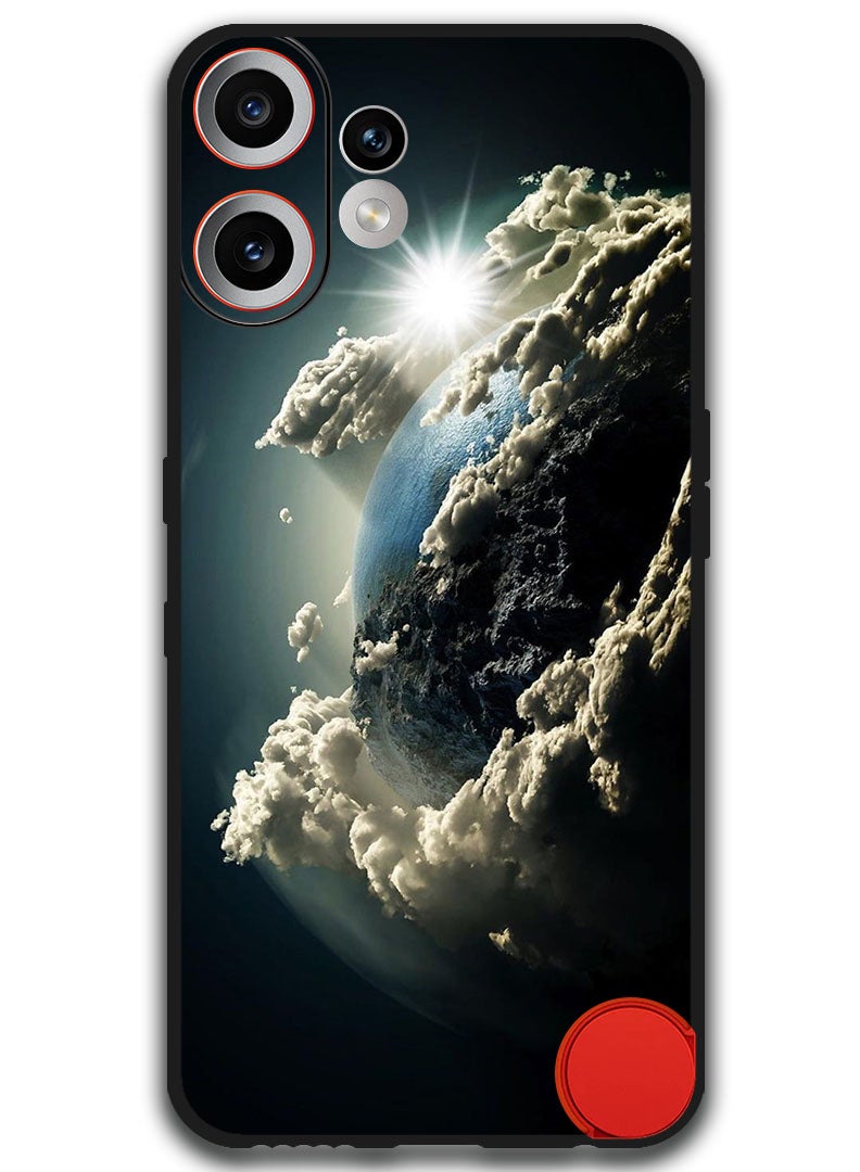 Theodor Case Compatible with Nothing CMF Phone 2 Pro 6.77 Inch Protection Shockproof Bumper Cover Space Earth Sun - Image 1