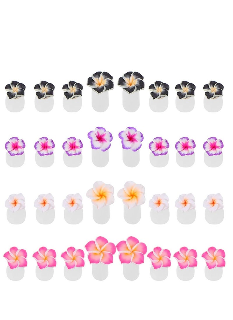NIBEMINENT - 32 pcs Silicone Toe Separators Flower Spacers Reusable Pedicure Dividers Nail Art Manicure Polish Guards DIY Tools for Home Salon - Image 1