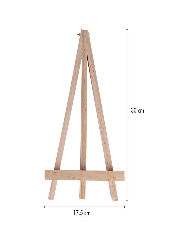 Ayatis Choco Canvas Easel Stand Tabletop A-Frame Medium Wooden Easel Size - 13 Inch Pack of 2 - Image 2