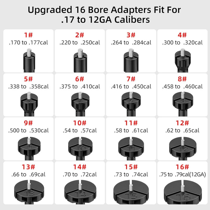 EZshoot Bore Sight Kit for .17 to 12GA Calibers BoreSighter with Button Switch Red Laser Bore Sight - Image 2