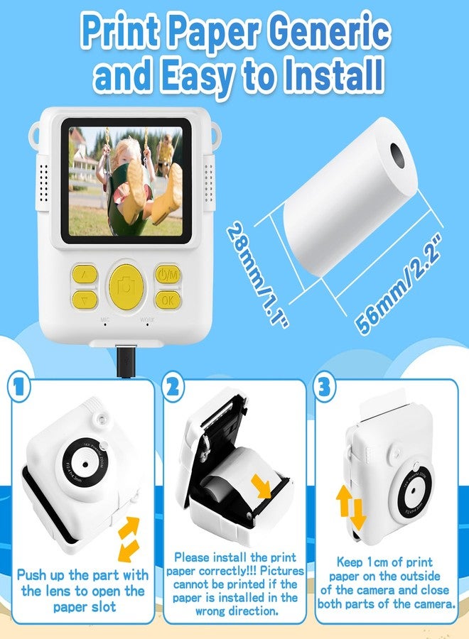 BESTOONE Thermal Printing Paper for BESTOONE Kids Instant Print Camera, No Ink Required, Safe, Tough, 5 Rolls - Image 2