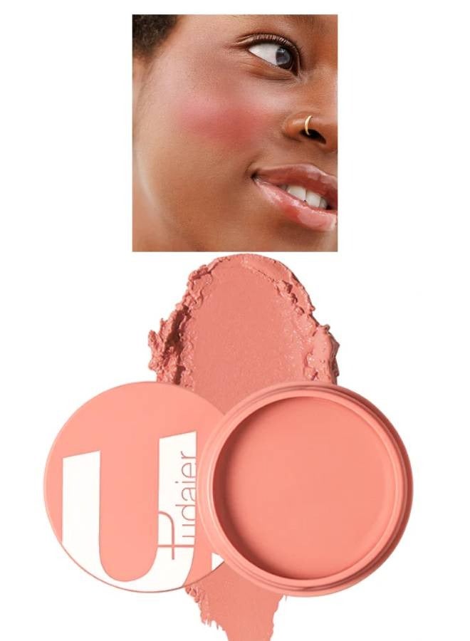 pudaier بلشر وجه مات بلون الخدود طويل الأمد مكياج بلسم مقاوم للماء مغذي للوجه بلشر كريمي للخدود مدعوم بزيت الخروع وفيتامين E بلشر عالي الصبغة لإشراقة طبيعية 02 - Image 1