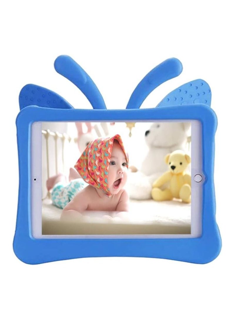 Raxoom iPad 6th Generation Case for Kids, iPad 9.7 inch Case, Light Weight Shockproof EVA Foam Protective Tablet Stand Cover Holder for Apple iPad Air/ Air 2 iPad 9.7 2017/ 2018 - Cute Butterfly, Blue - Image 3