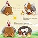 BENINY 8Pcs Chicken Stuffed Animal Stuffed White Hen with Little Baby Chicks and Coop Plush Toys for Kids Hit of Christmas Farm Party - Image 4