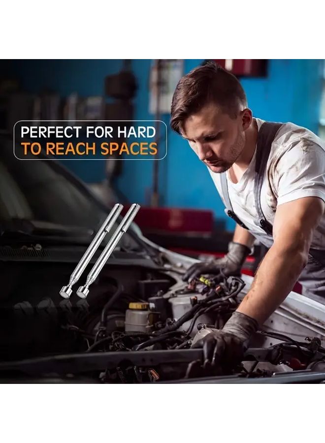 3 قطع أداة التقاط مغناطيسية قابلة للتمديد مع مقبض مريح، أداة انتشال مغناطيسية بدون بطارية لاستخدامات السيارات والبناء والمنزل - Image 5