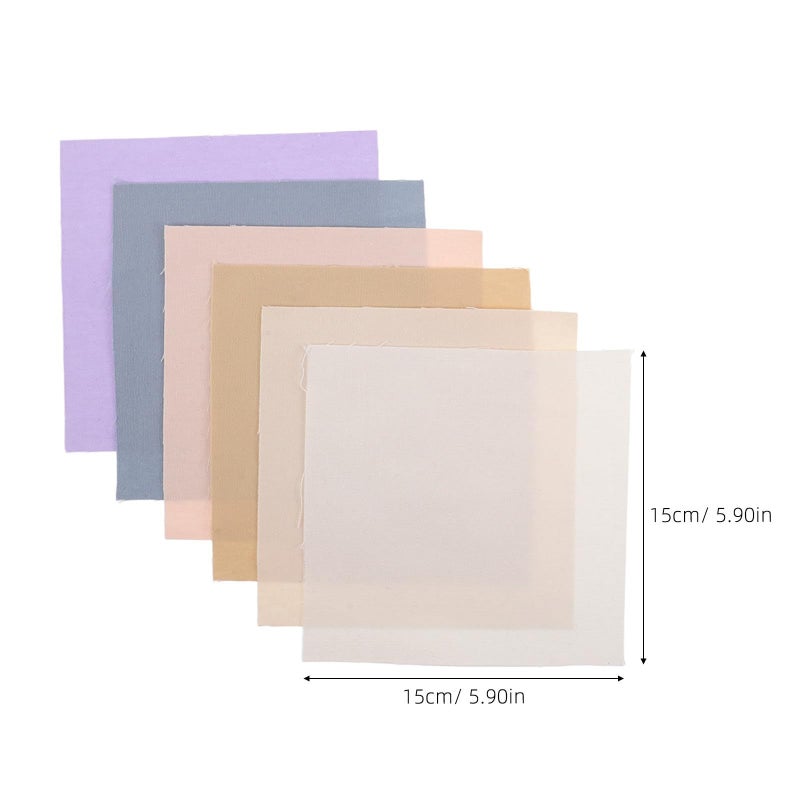 12pc Embroidery Fabric Squares 5.9 Inch Natural Cotton Cloth Hand Sewing Supplies - Image 3