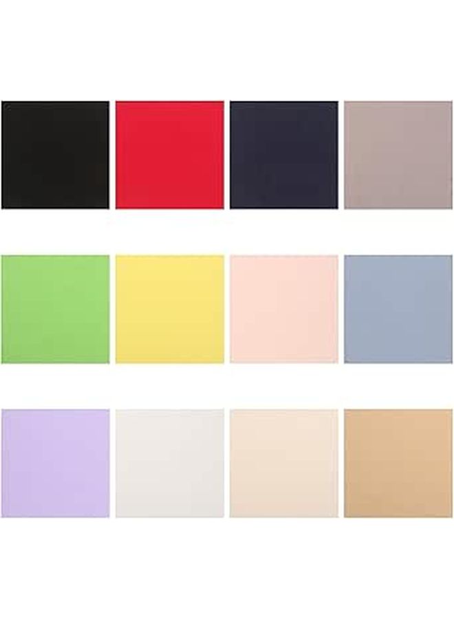 12pc Embroidery Fabric Squares 5.9 Inch Natural Cotton Cloth Hand Sewing Supplies - Image 1
