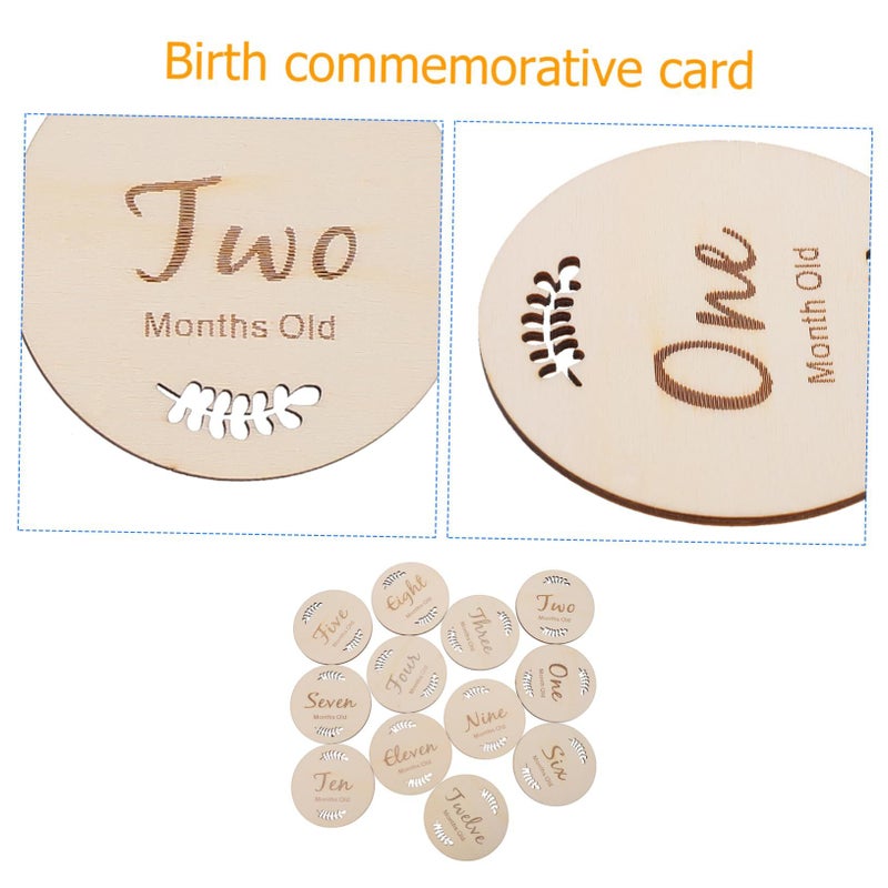12Pcs Milestone Cards Creative Monthly Growth Photo Props for Newborns Full Moon Celebrations - Image 5