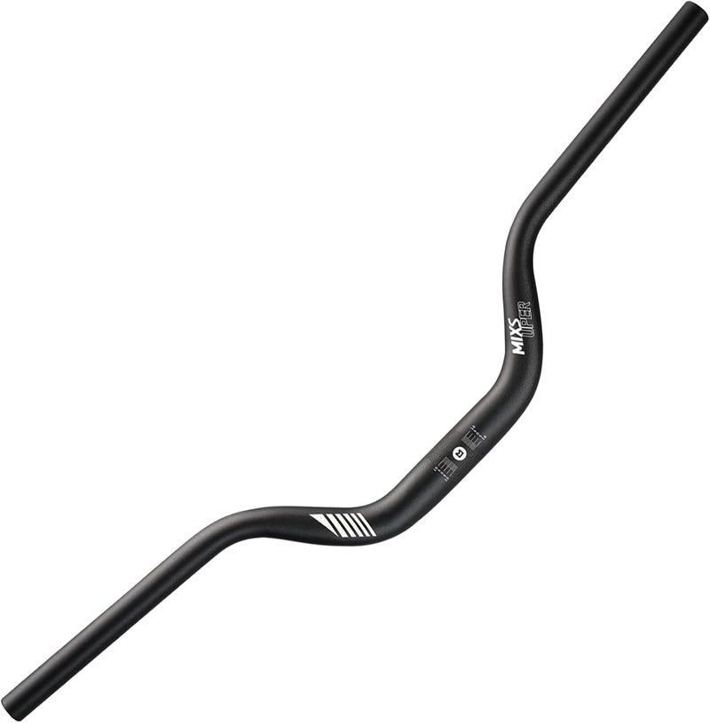 Mixsuper Mountain Bike High Riser Handlebar 31.8mm Length 720mm Rise 90mm Aluminium Alloy MTB Handlebar Black - Image 1