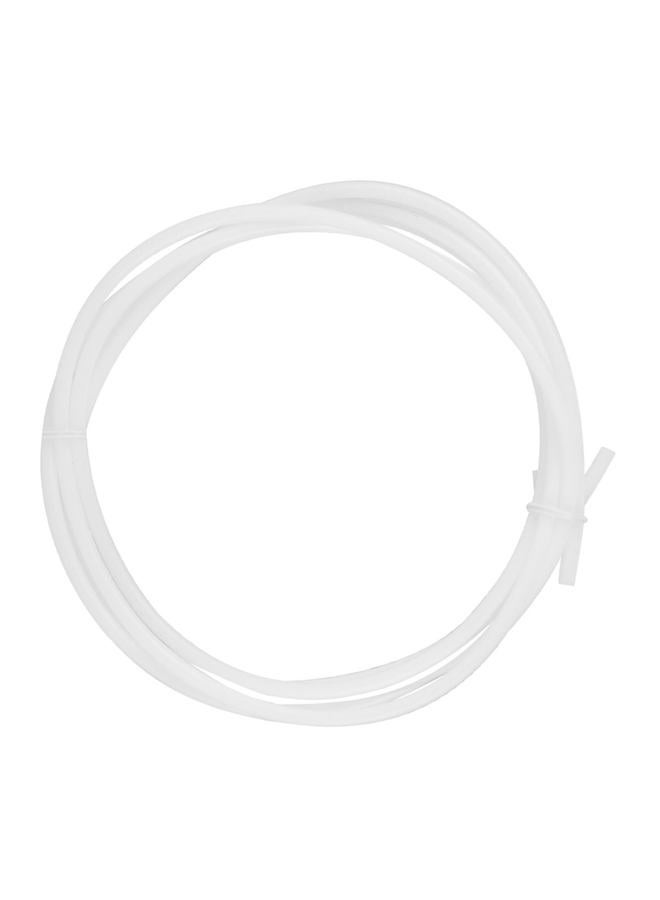ZERONE 3D Bowden Tube, 1.5/ 2m(6.6 Feet)PTFE Tube 3D Printer Teflon Tubing for 1.75mm Filament Refills (2.0mm ID/4.0mm OD), White(2M) - Image 1
