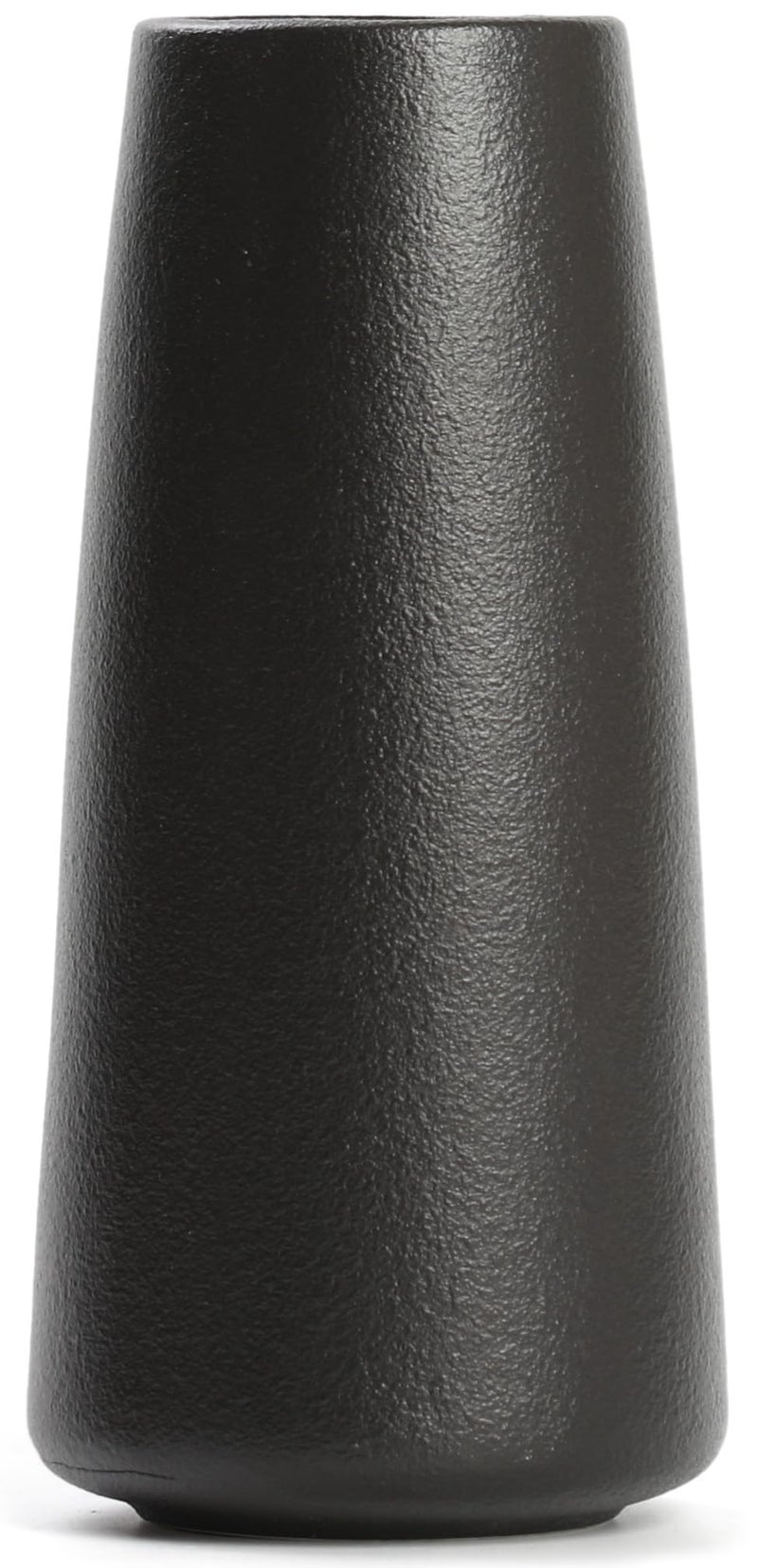 HUBUISH Ceramic Vase - Flower Vase Minimalism Style for Modern Table Shelf Home Decor  Fit for Fireplace Bedroom Kitchen Living Room Centerpieces Office Desk (Solid Black  Super Big) - Image 1