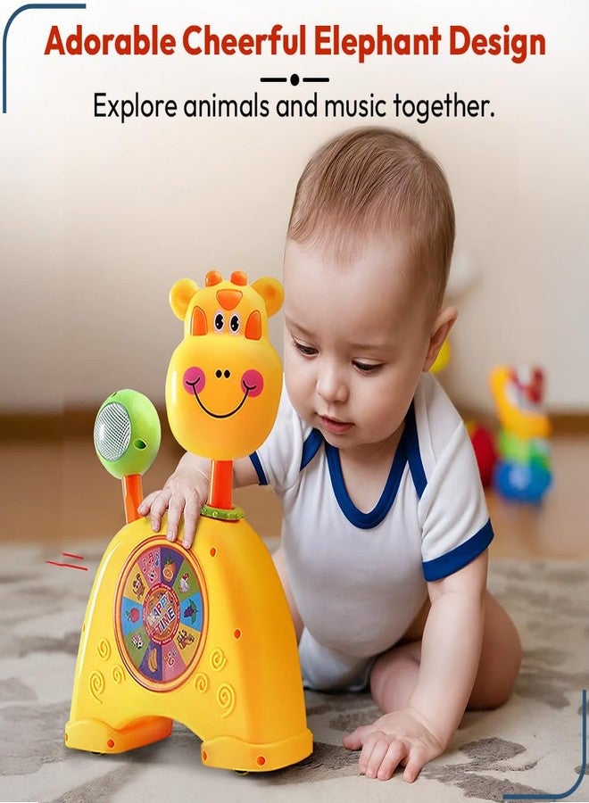 StarAndDaisy Uonibaby by StarAndDaisy Baby & Kids Animal Shaped Musical Toy , 3-in-1 Piano Toy with Lights, 5 Animal Voices, Jackpot Wheel & 360° Rotating Head | Pull-Along Toy for Toddlers - Horse - Image 5