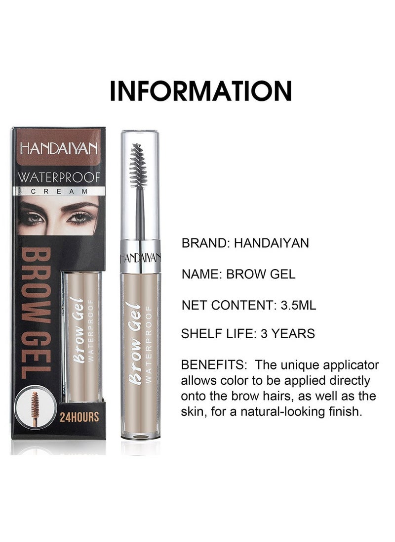 Handaiyan - Eyebrow Pomade Waterproof Long Lasting Gel Cream Brow Pomades Soap Brow Kit Wax Dipbrow Pomade Dip Brows Styling Wet,Soft Smooth Enhancers Highly Pigmented Eyebrow Color With Eyebrow Brush For Eyebrow - Image 1